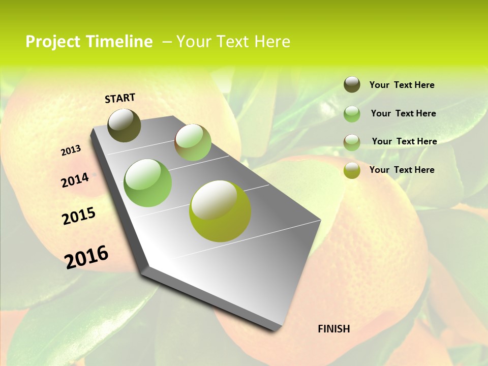 Nature Tangerine Fruit PowerPoint Template