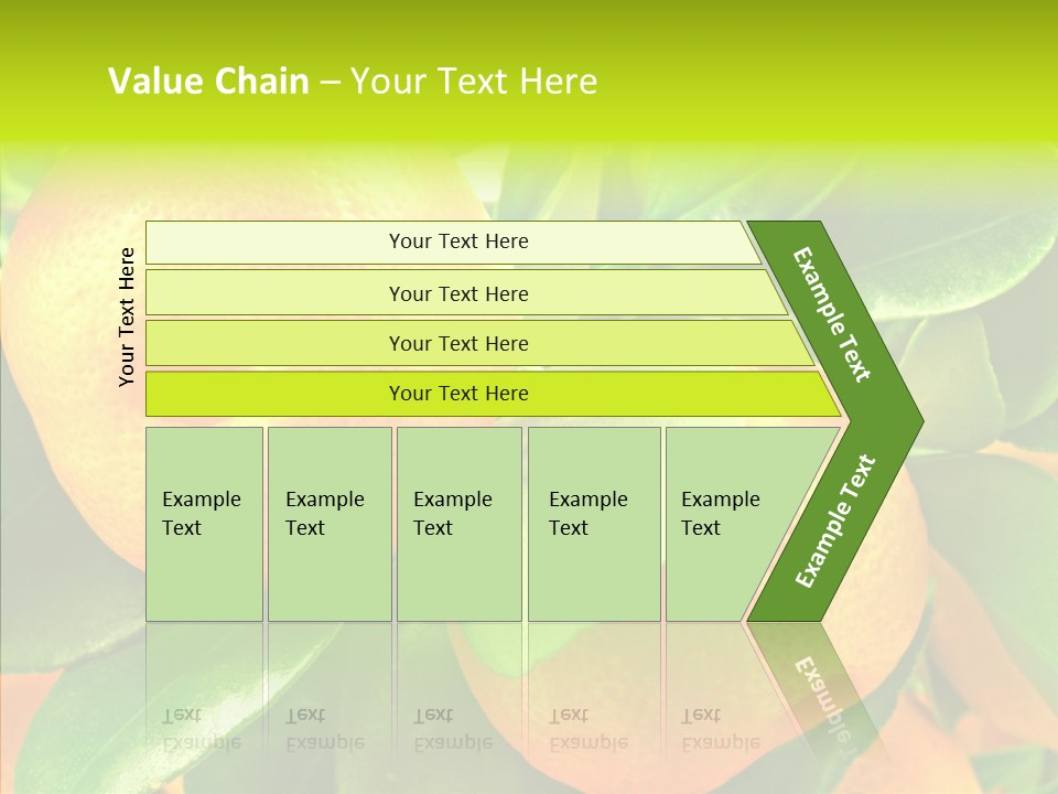 Nature Tangerine Fruit PowerPoint Template