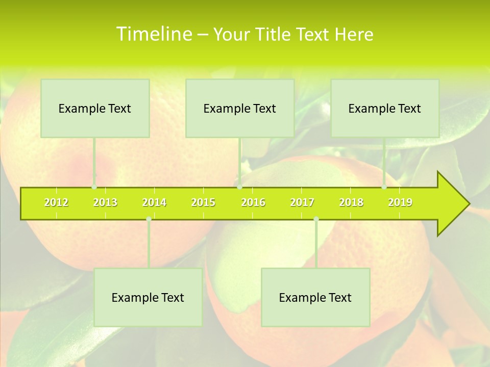 Nature Tangerine Fruit PowerPoint Template