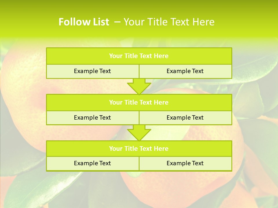 Nature Tangerine Fruit PowerPoint Template
