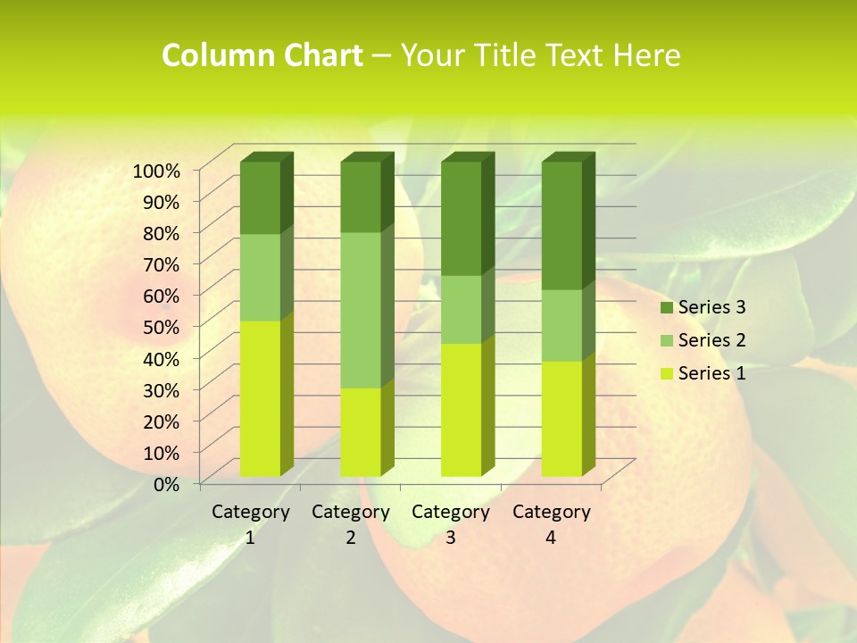 Nature Tangerine Fruit PowerPoint Template