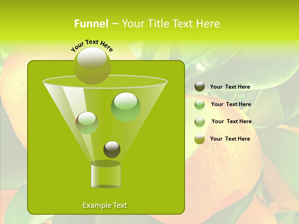 Nature Tangerine Fruit PowerPoint Template