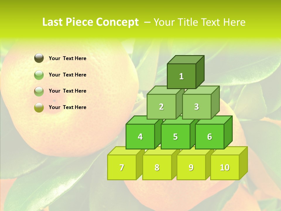 Nature Tangerine Fruit PowerPoint Template
