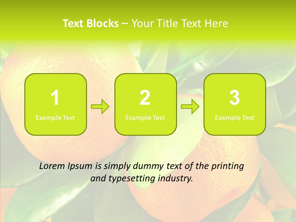 Nature Tangerine Fruit PowerPoint Template