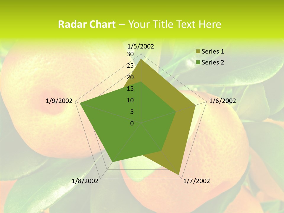 Nature Tangerine Fruit PowerPoint Template