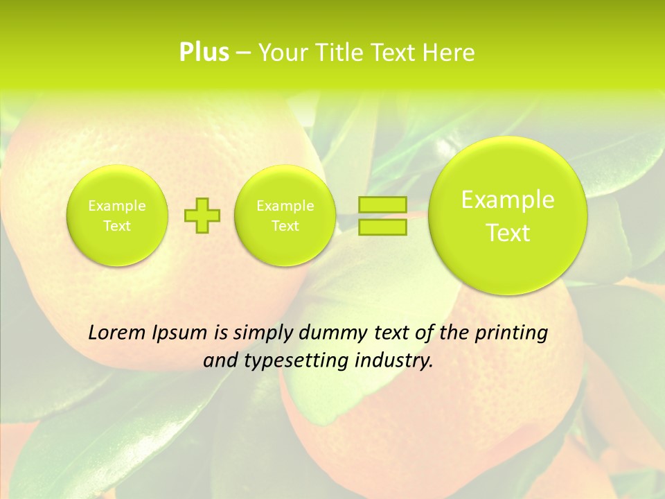 Nature Tangerine Fruit PowerPoint Template