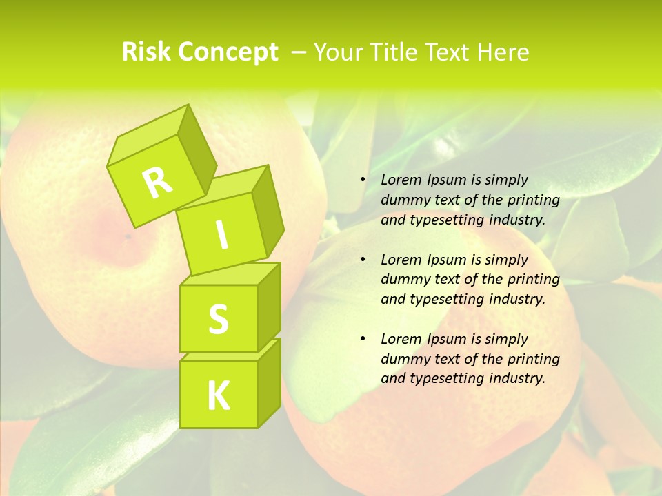 Nature Tangerine Fruit PowerPoint Template