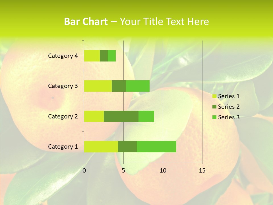 Nature Tangerine Fruit PowerPoint Template