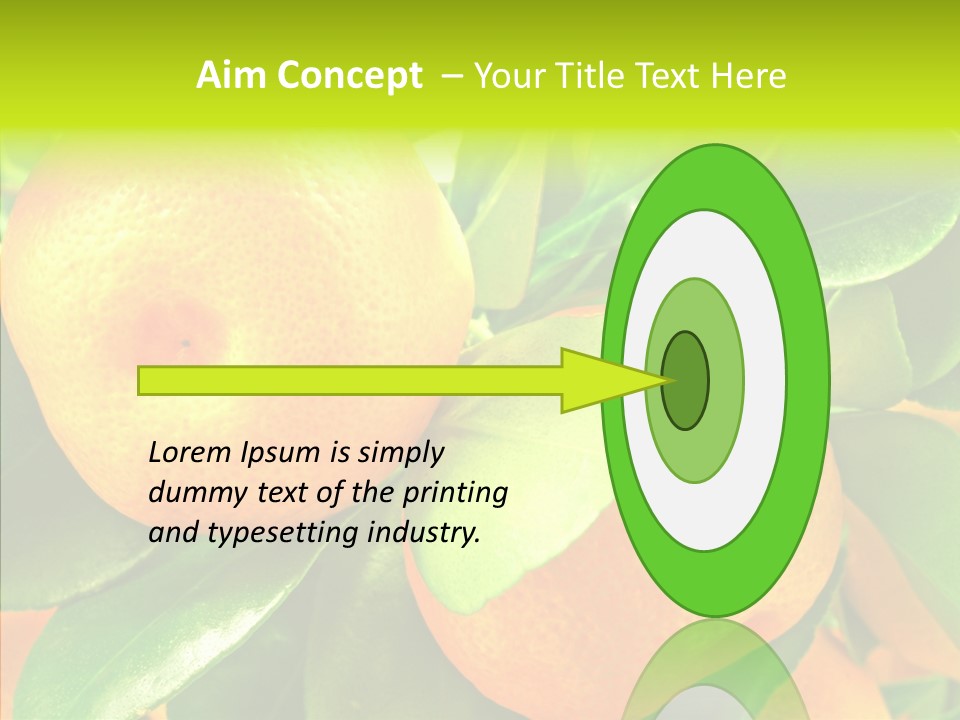Nature Tangerine Fruit PowerPoint Template