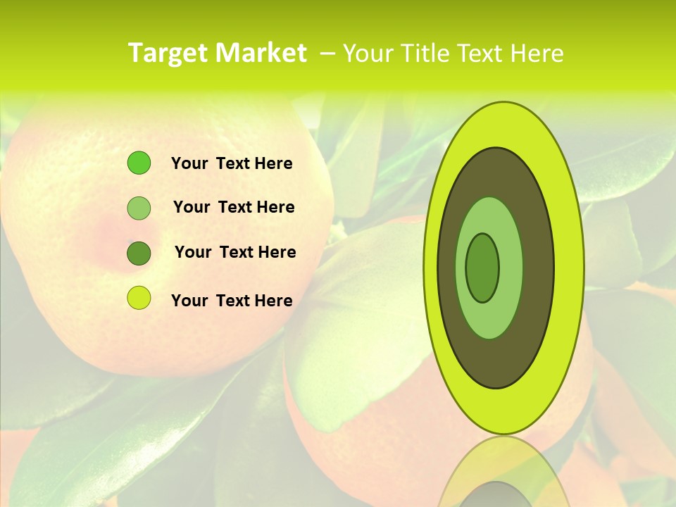 Nature Tangerine Fruit PowerPoint Template