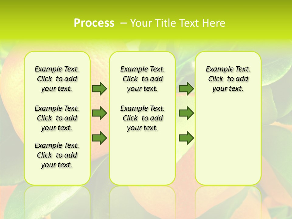 Nature Tangerine Fruit PowerPoint Template