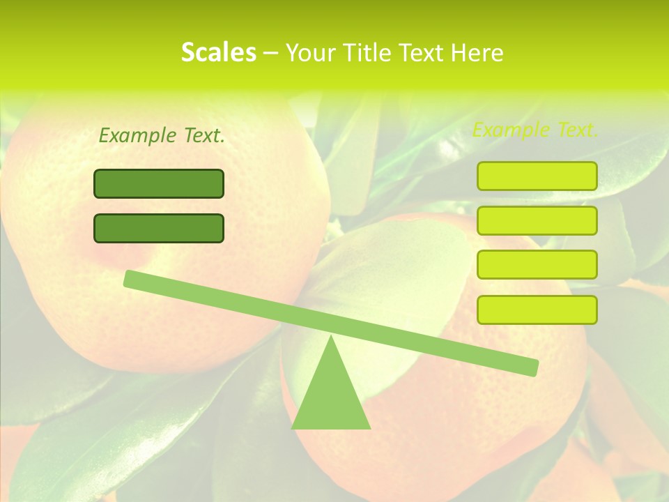 Nature Tangerine Fruit PowerPoint Template