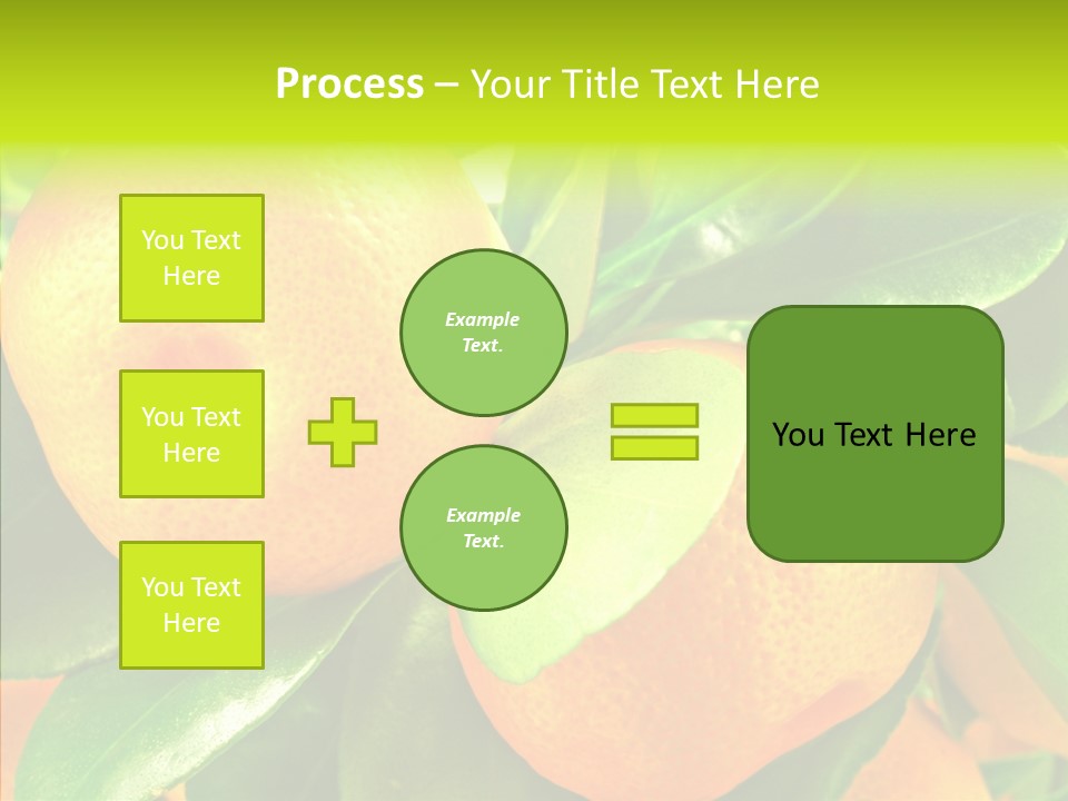 Nature Tangerine Fruit PowerPoint Template