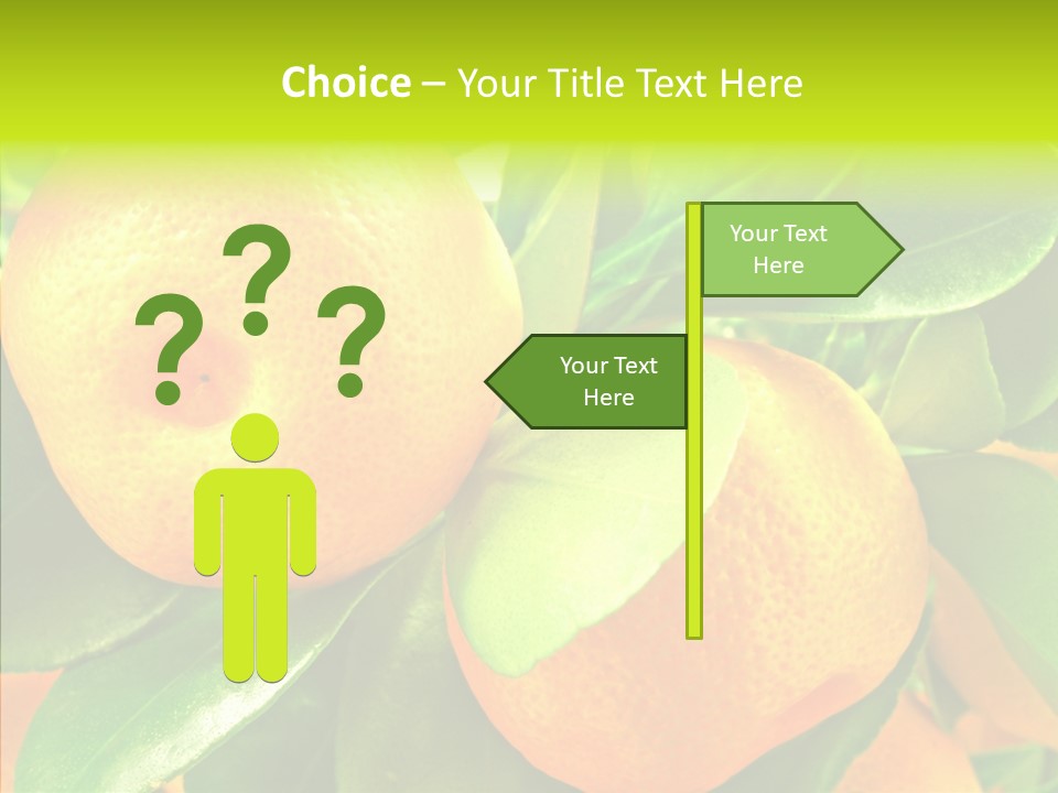 Nature Tangerine Fruit PowerPoint Template