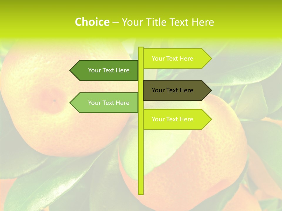 Nature Tangerine Fruit PowerPoint Template