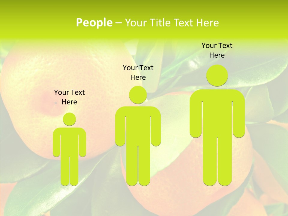 Nature Tangerine Fruit PowerPoint Template