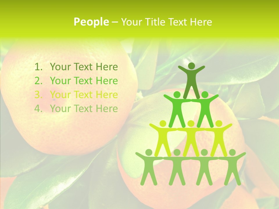 Nature Tangerine Fruit PowerPoint Template