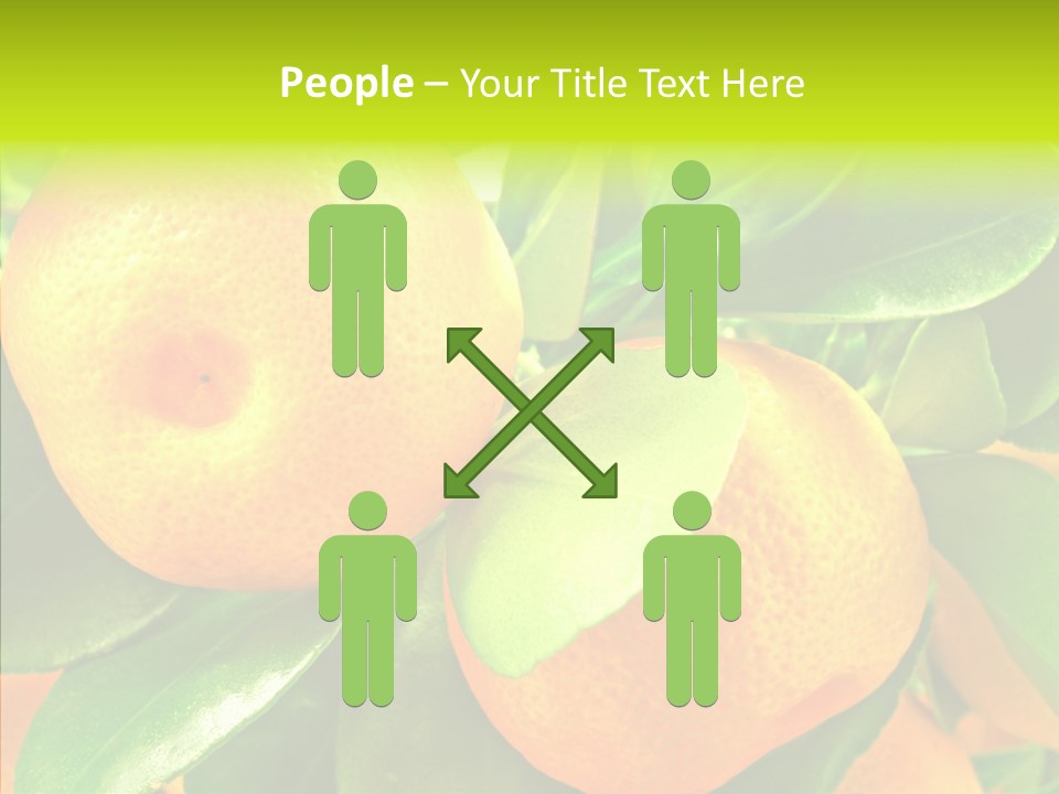 Nature Tangerine Fruit PowerPoint Template