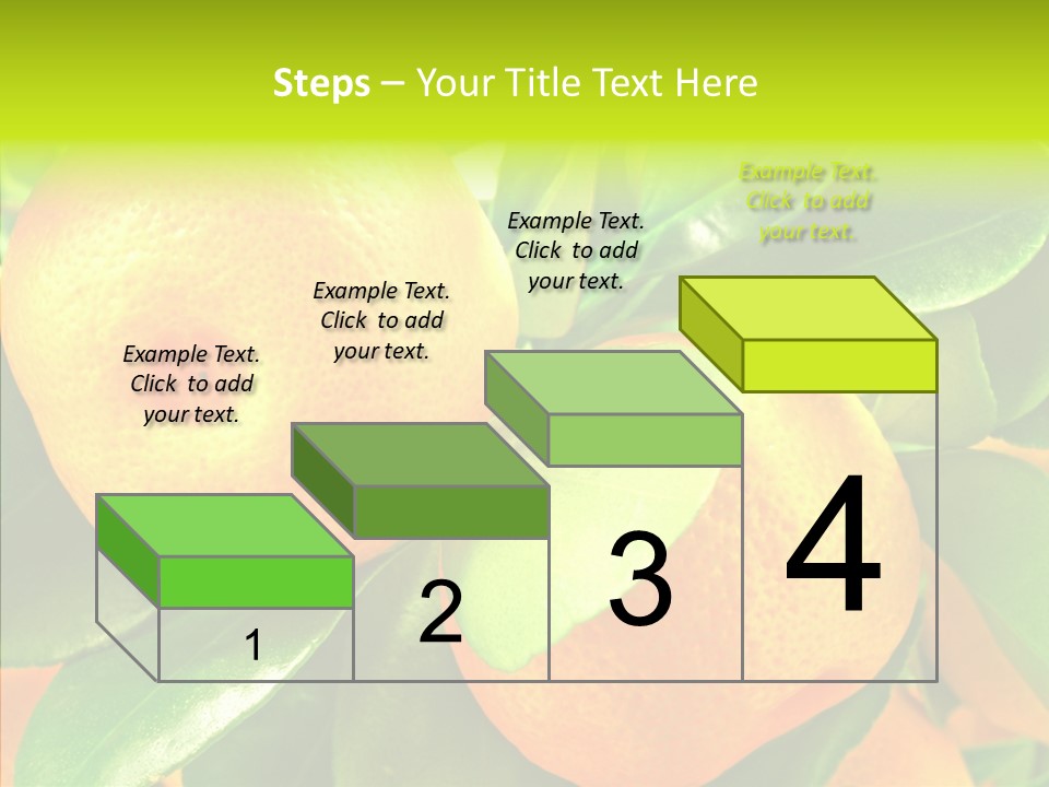 Nature Tangerine Fruit PowerPoint Template