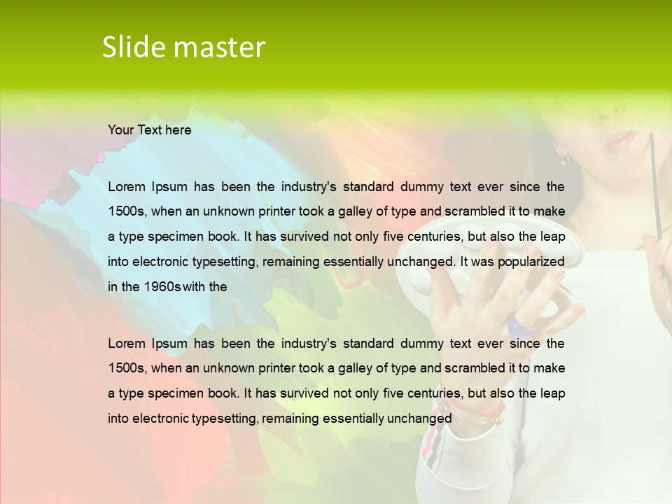 Hobby Paint Abstract PowerPoint Template