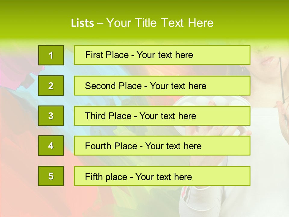 Hobby Paint Abstract PowerPoint Template