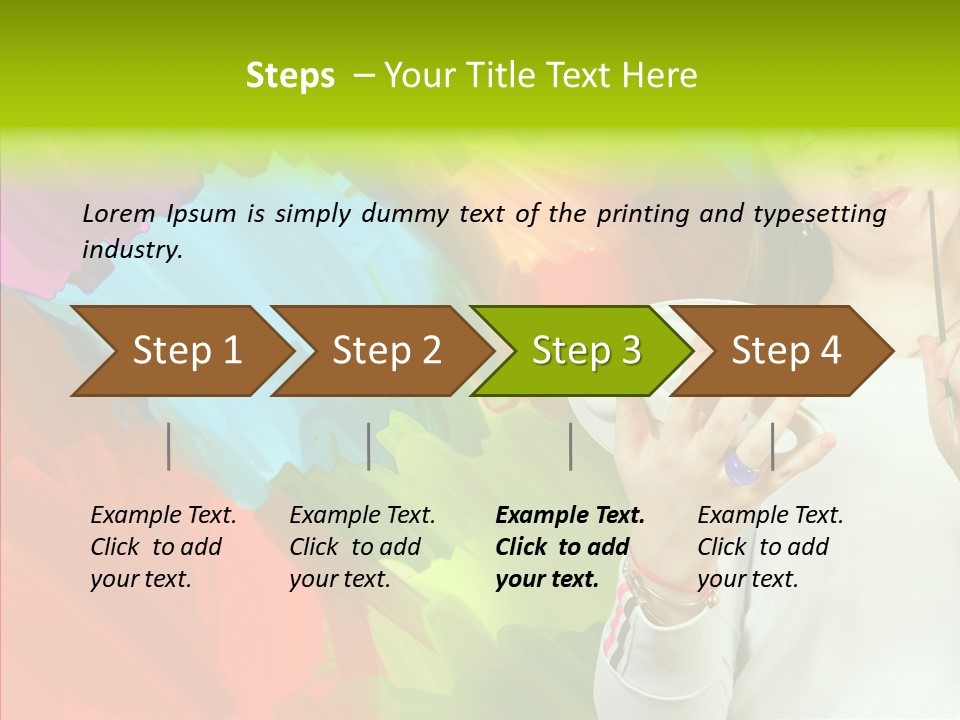 Hobby Paint Abstract PowerPoint Template