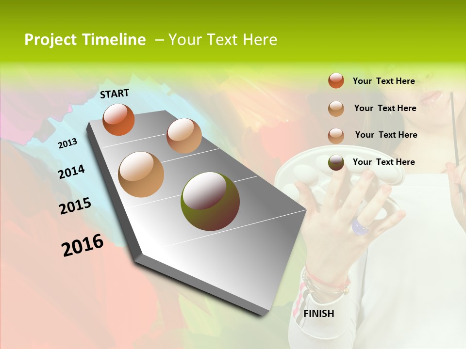 Hobby Paint Abstract PowerPoint Template