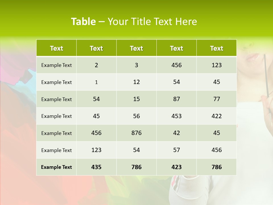 Hobby Paint Abstract PowerPoint Template