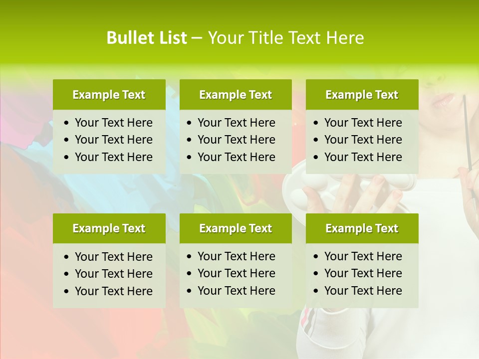 Hobby Paint Abstract PowerPoint Template
