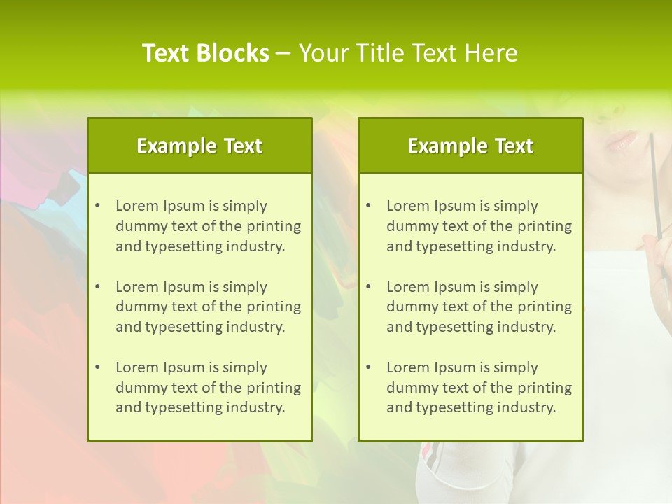 Hobby Paint Abstract PowerPoint Template