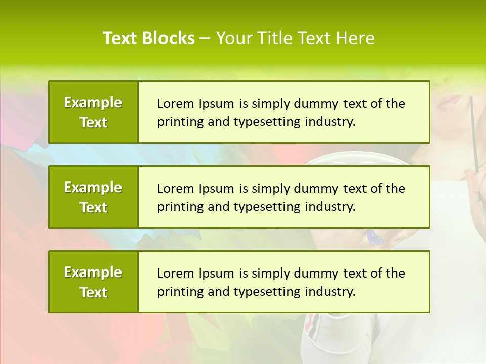Hobby Paint Abstract PowerPoint Template