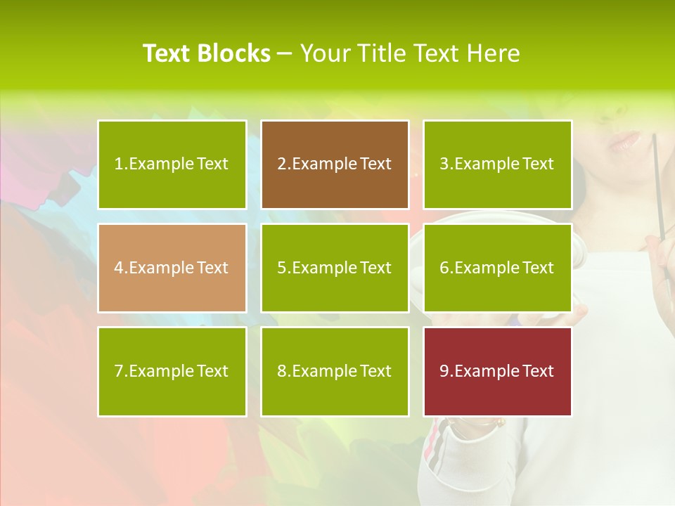 Hobby Paint Abstract PowerPoint Template