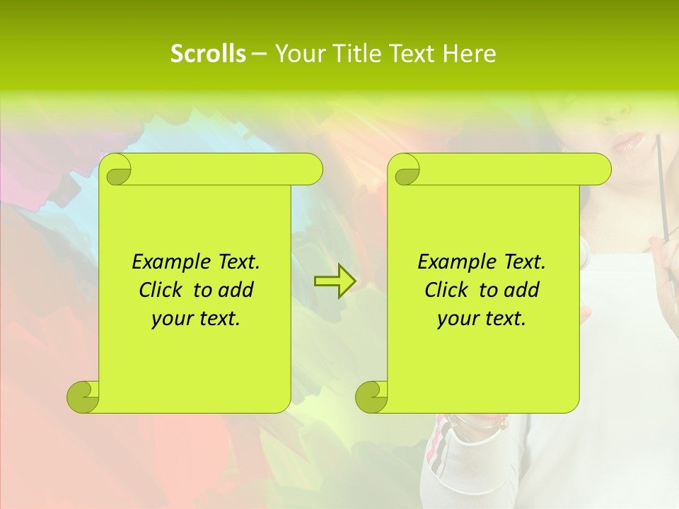 Hobby Paint Abstract PowerPoint Template