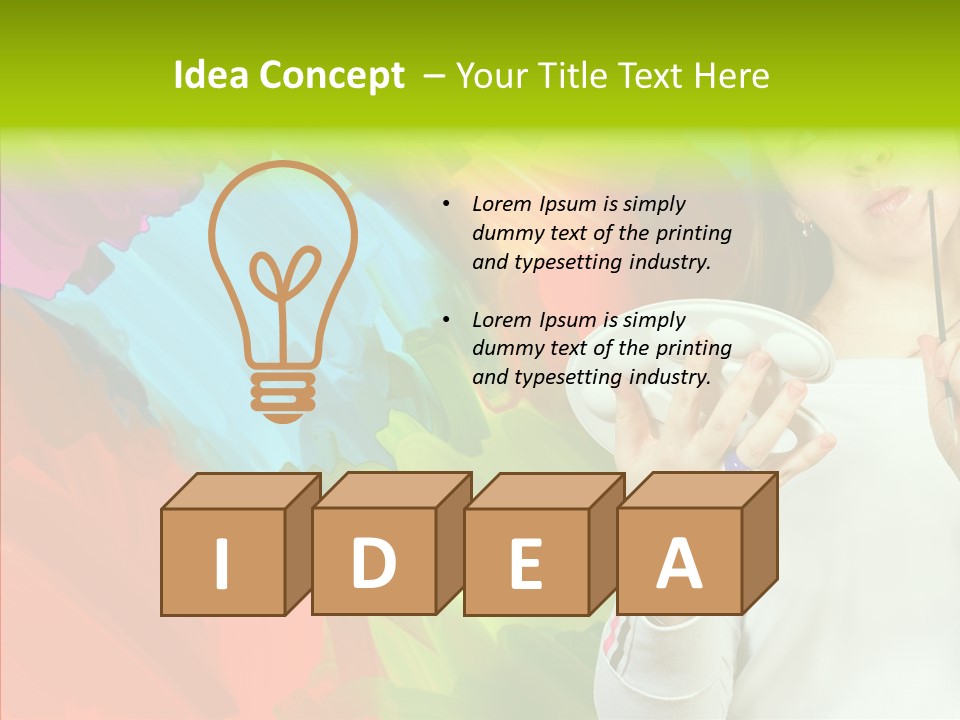 Hobby Paint Abstract PowerPoint Template