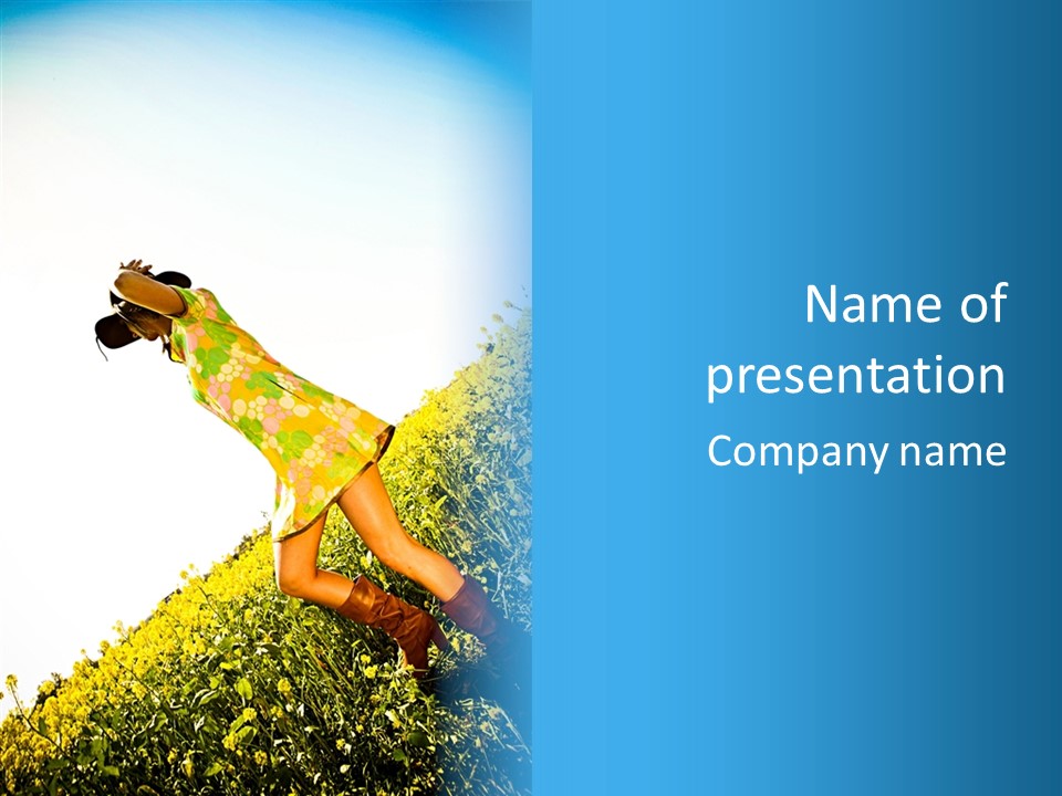 Nature Model Sweet PowerPoint Template