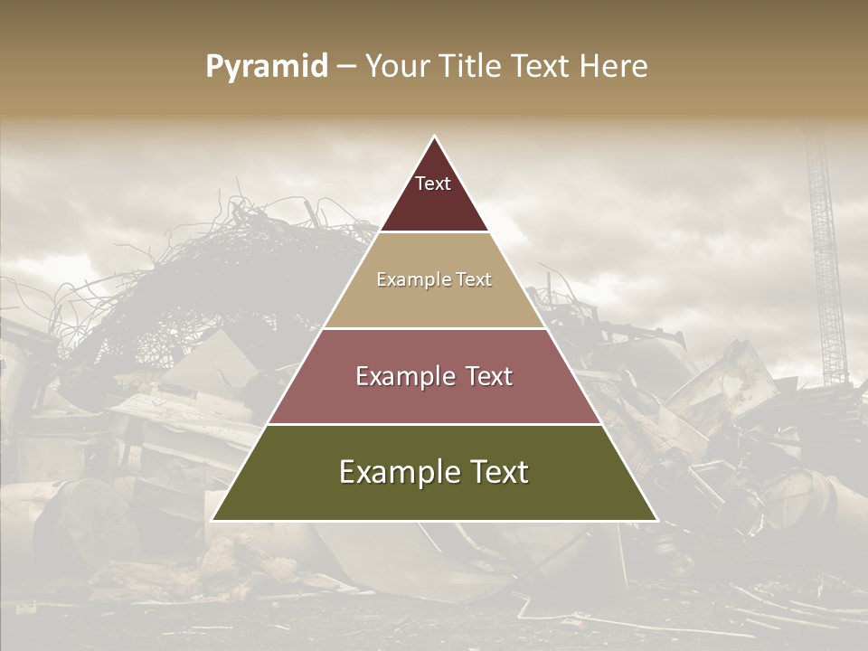 Scrap Corrosion Pieces PowerPoint Template