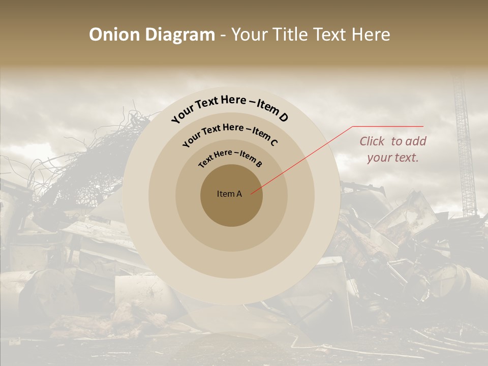 Scrap Corrosion Pieces PowerPoint Template