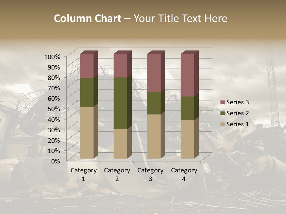 Scrap Corrosion Pieces PowerPoint Template