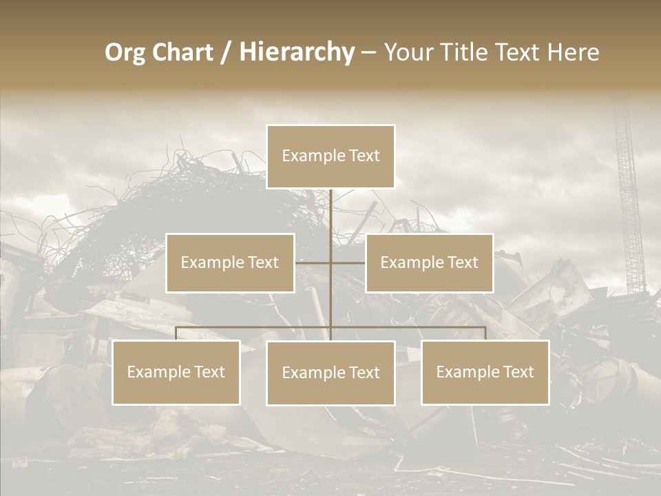 Scrap Corrosion Pieces PowerPoint Template