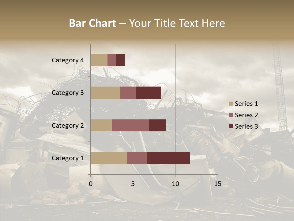 Scrap Corrosion Pieces PowerPoint Template