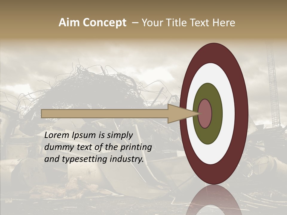 Scrap Corrosion Pieces PowerPoint Template