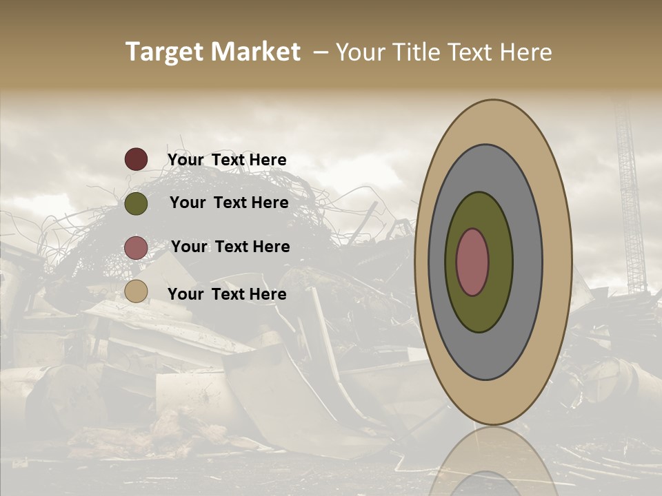 Scrap Corrosion Pieces PowerPoint Template