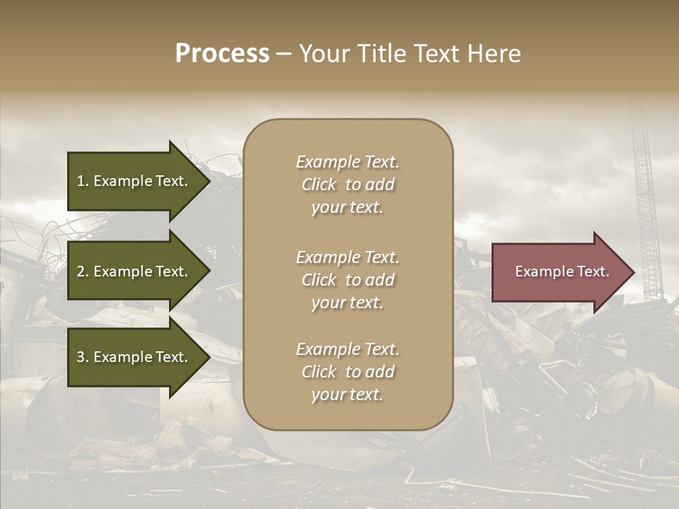 Scrap Corrosion Pieces PowerPoint Template