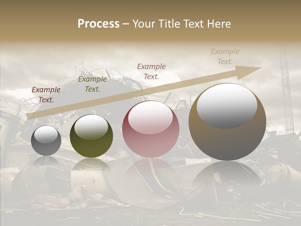 Scrap Corrosion Pieces PowerPoint Template