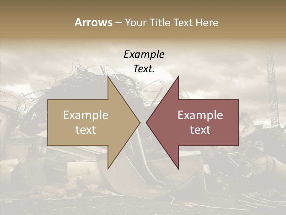 Scrap Corrosion Pieces PowerPoint Template