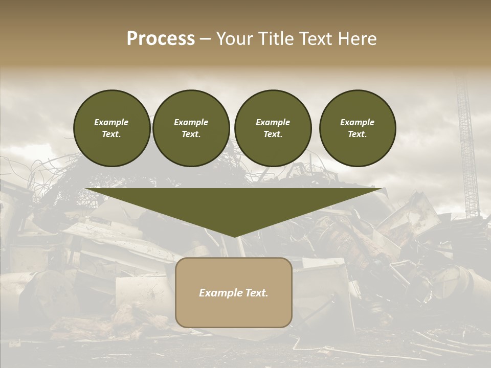 Scrap Corrosion Pieces PowerPoint Template