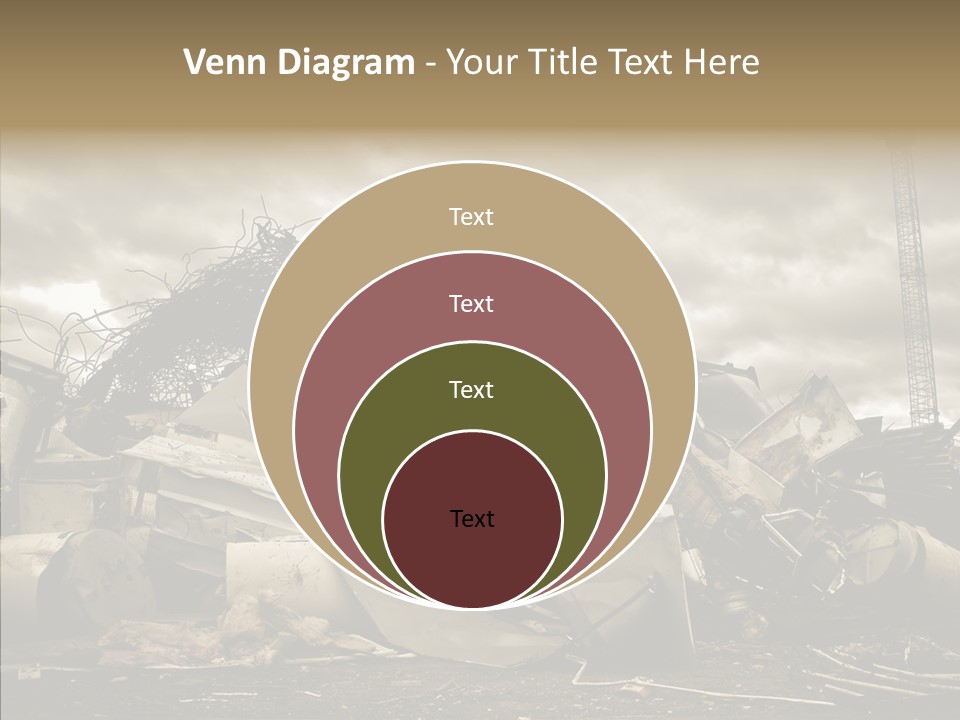 Scrap Corrosion Pieces PowerPoint Template