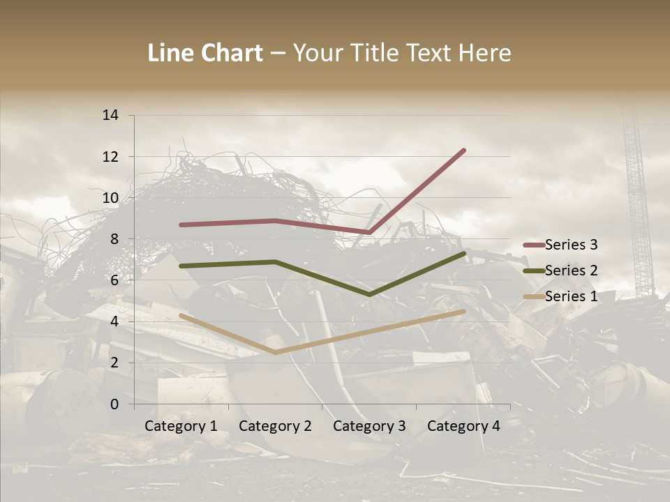 Scrap Corrosion Pieces PowerPoint Template
