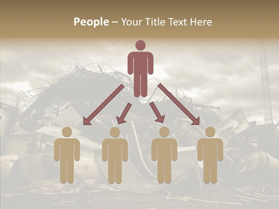 Scrap Corrosion Pieces PowerPoint Template
