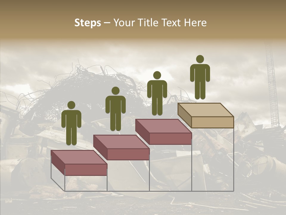 Scrap Corrosion Pieces PowerPoint Template